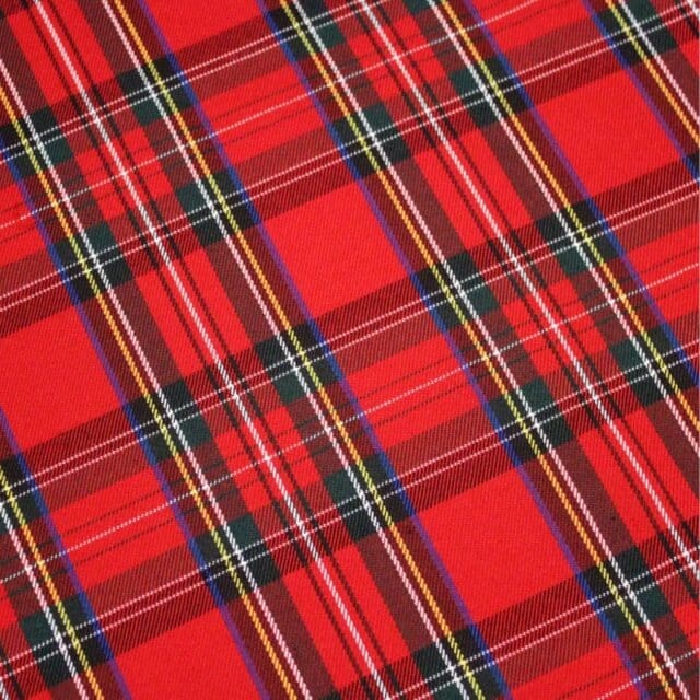 tissu tartan écossais rouge