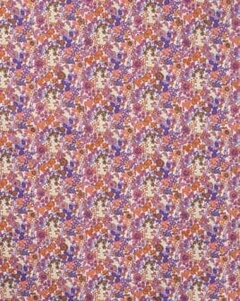 tissu coton liberty violet orange oeko-tex