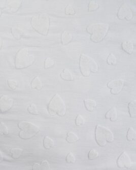 tissu jersey de coton jacquard blanc 3