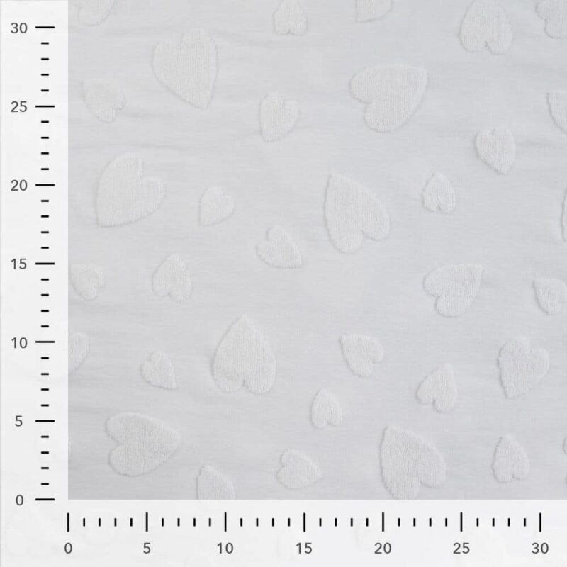 tissu jersey de coton jacquard blanc 4