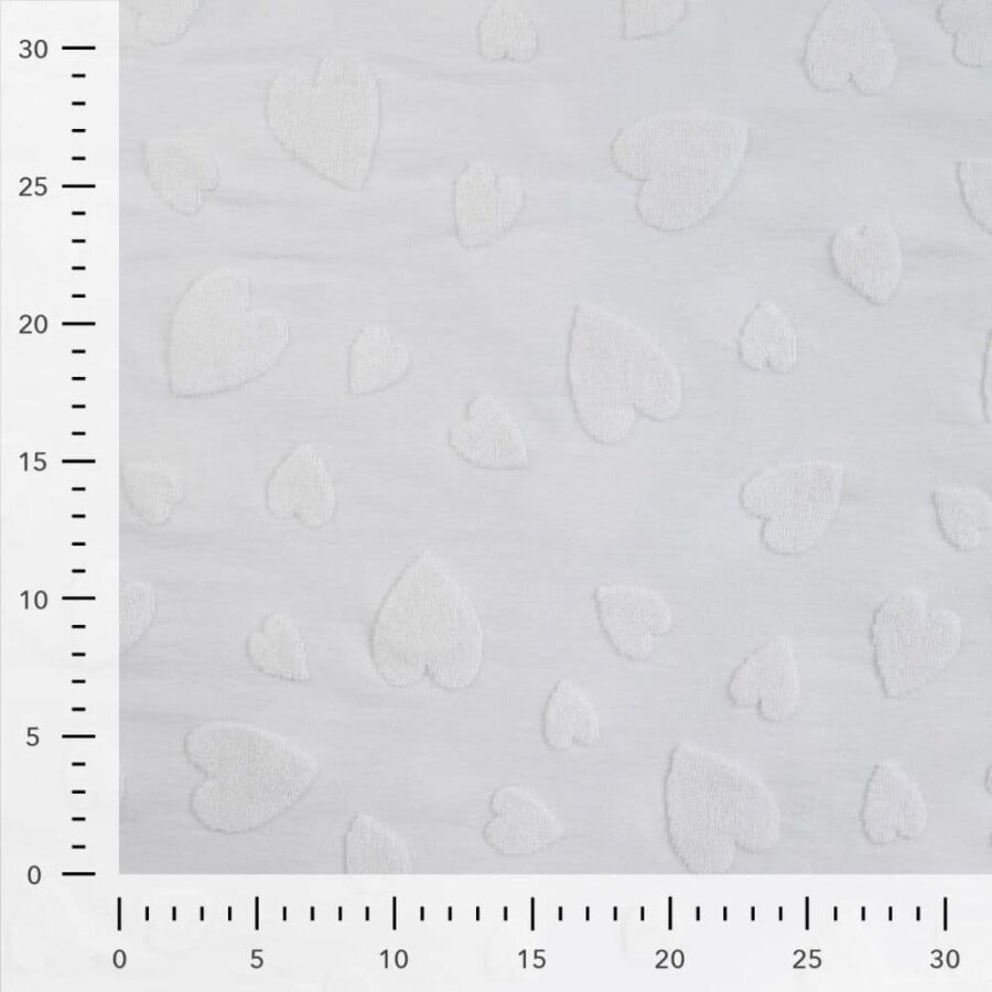 tissu jersey de coton jacquard blanc 4