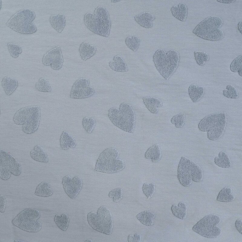 tissu jersey de coton jacquard bleu jean 3