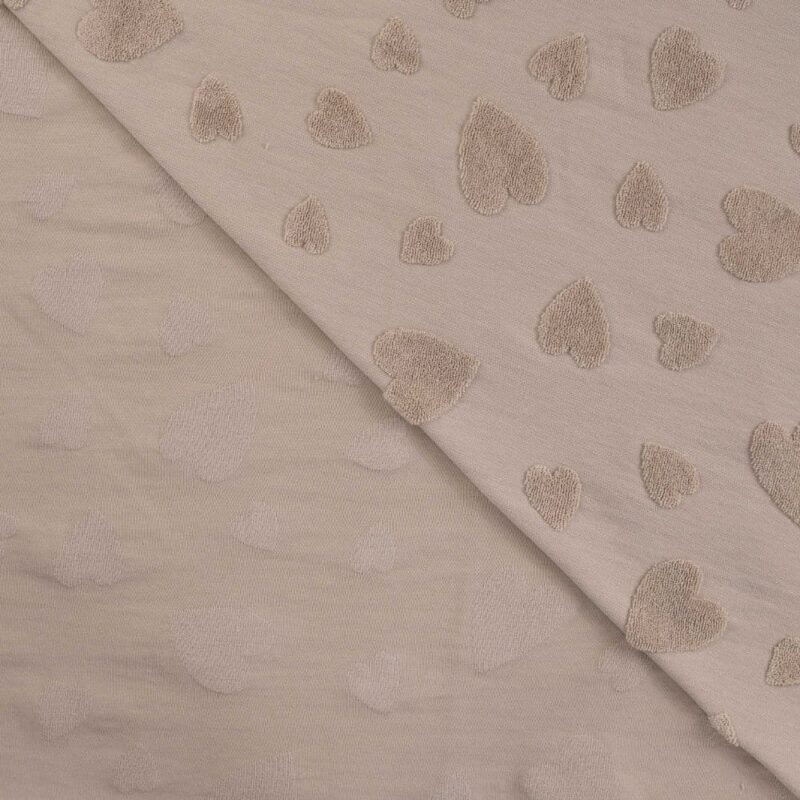 tissu jersey de coton jacquard sable 2