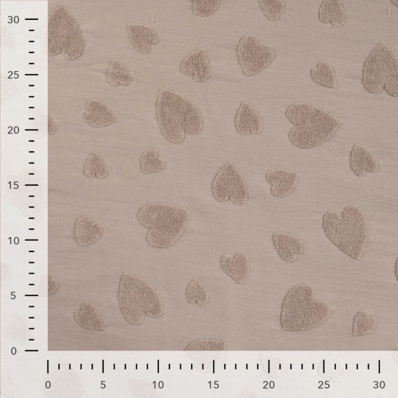 tissu jersey de coton jacquard sable 4