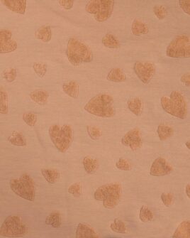 tissu jersey de coton jacquard saumon 2