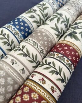 tissu coton enduit provençal 3 motifs