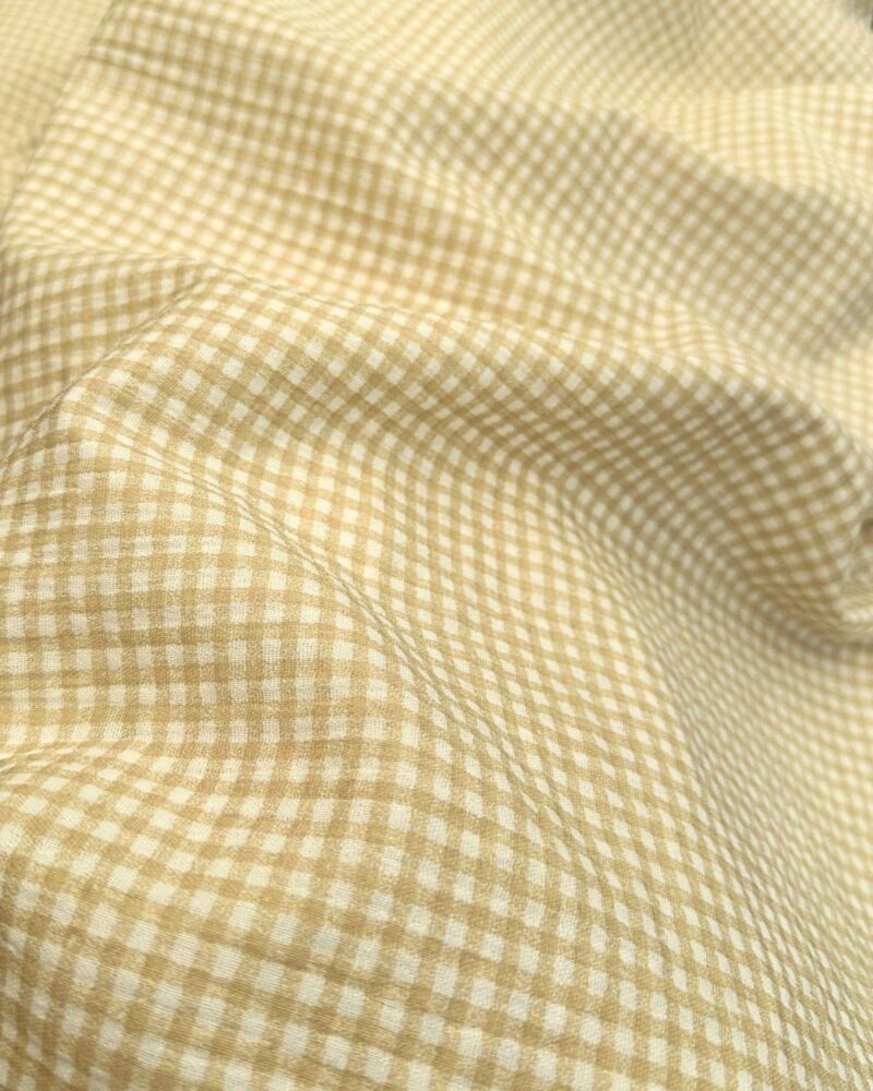 Tissu Double Gaze Imprimé Vichy Petit Carreau : 4 Coloris – Image 5