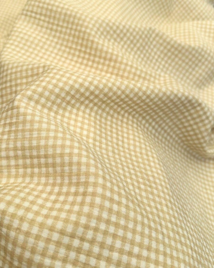 Tissu Double Gaze Imprimé Vichy Petit Carreau : 4 Coloris – Image 5