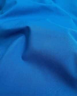 tissu coton uni bleu roi