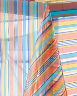 nappe toile cirée translucide drapeau exotique