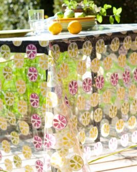 nappe toile cirée translucide mojito