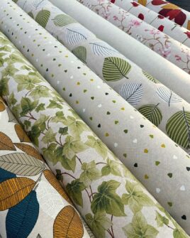 Tissu Polycoton Aspect Lin