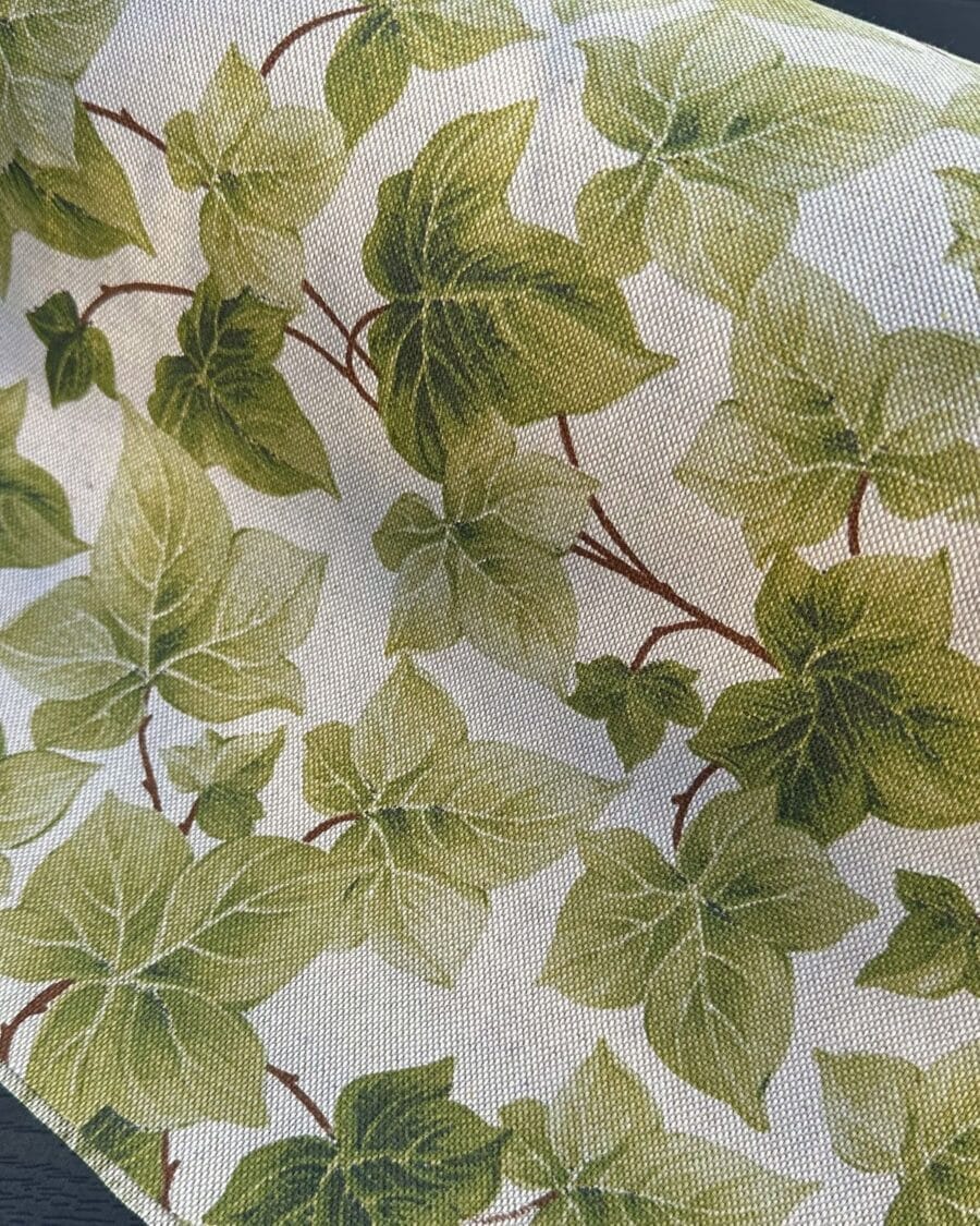 tissu polycoton largeur 280cm lierre