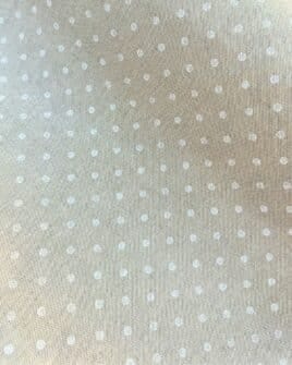 tissu polycoton largeur 280cm pois blanc