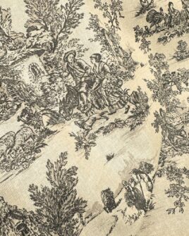 tissu coton enduit mini pastorale anthracite