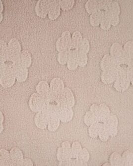 tissu fausse fourrure imprimé fleur sable 4