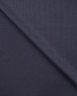 tissu jersey de coton bleu marine verso