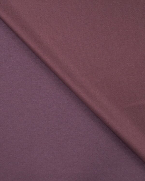 tissu jersey de coton bordeaux foncé verso