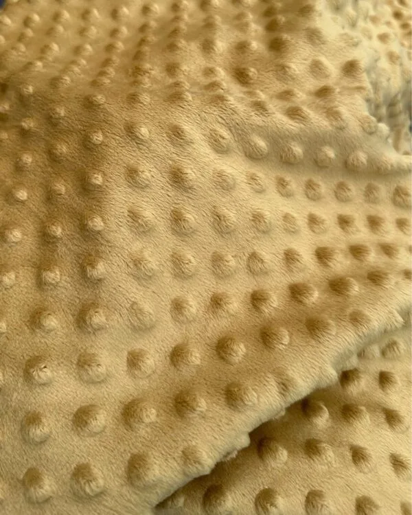 tissu minky cappuccino