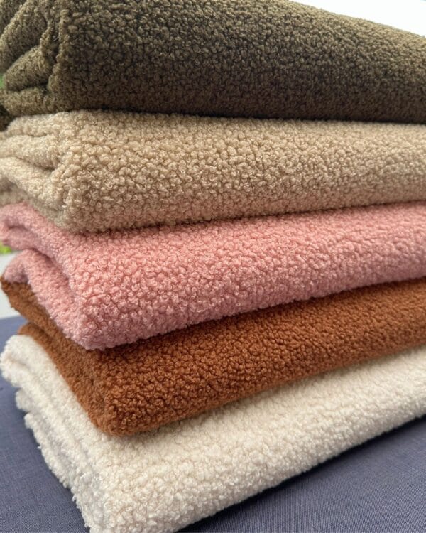 tissu teddy bouclette 5 coloris