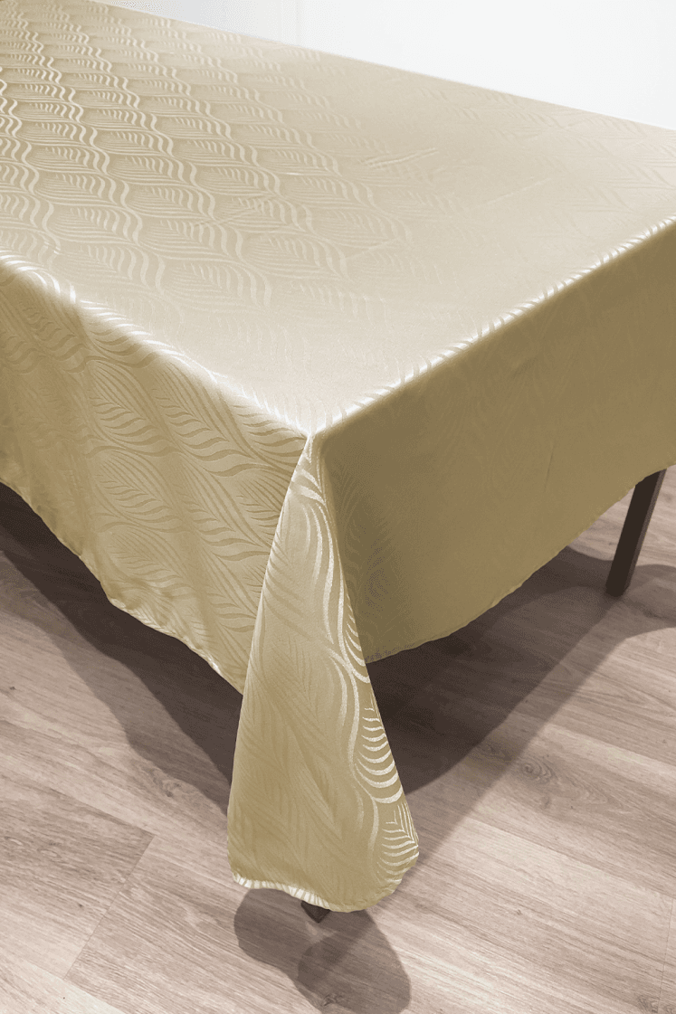 nappe damassée luce beige