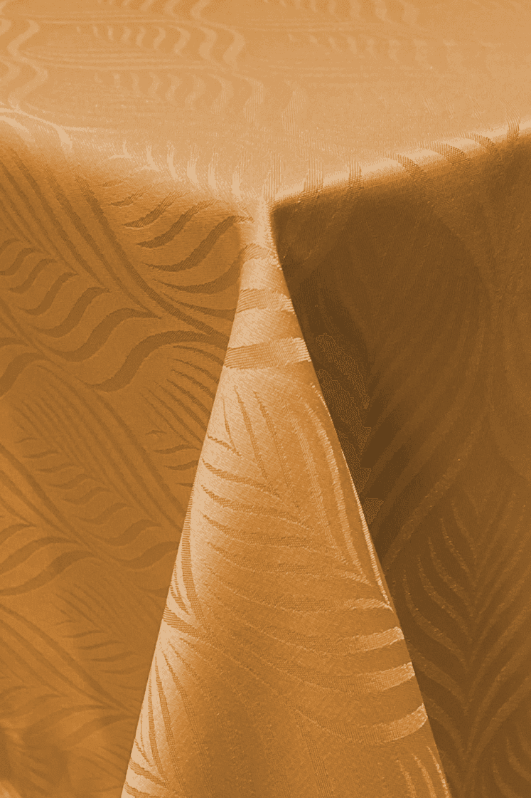 nappe damassée lucre ocre