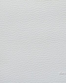 tissu simili cuir blanc optique