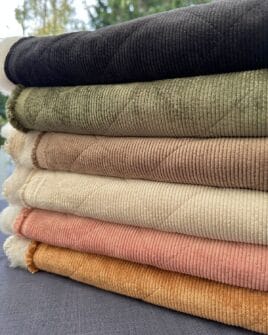 tissus velours matelassés oeko tex
