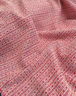 tissu bouclé luxe lurex rose