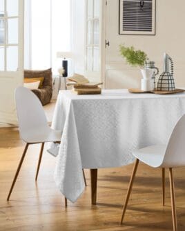 nappe nydel lotus blanc polyester