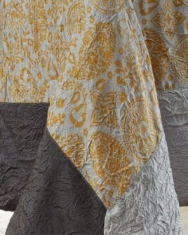 nappe nydel taffetas froissés cachemire jaune