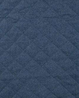tissu chambray jean matelassé bleu denim 3