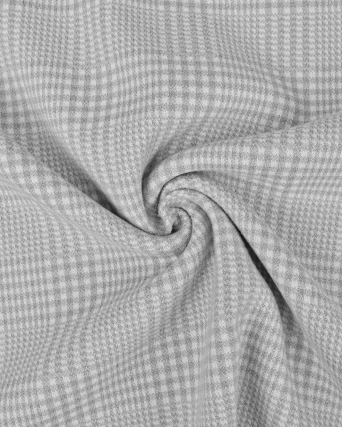 tissu jacquard plaid gris perle