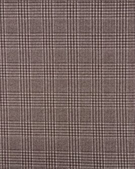 tissu jacquard plaid marron foncé endroit
