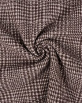 tissu jacquard plaid marron foncé