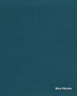 tissu simili cuir d'ameublement retard de feu bleu pétrole