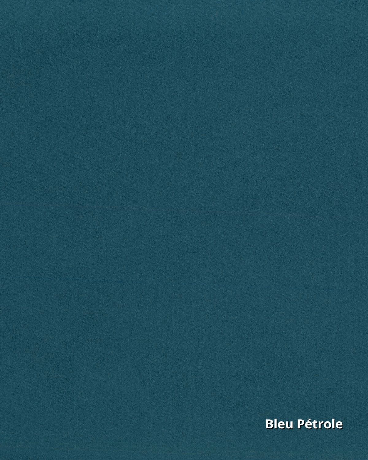 tissu simili cuir d'ameublement retard de feu bleu pétrole