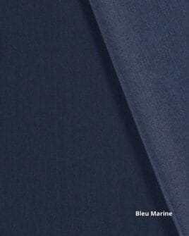 tissu jean délavé 270g 70% cogton 30% polyester bleu marine