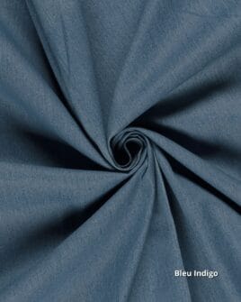 tissu jean délavé bleu indigo