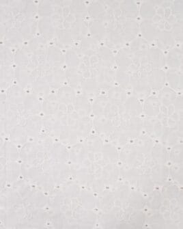 tissu broderie anglaise uni blanc