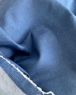tissu jean stretch bleu denim largeur 150cm polyester coton