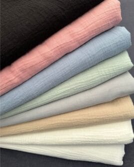 tissu double gaze uni grande largeur 280cm