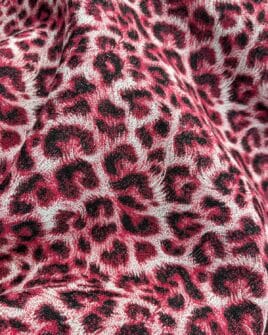 tissu jacquard panthère rose 140cm