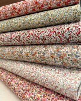 popelines de coton fils teint premium fleuri