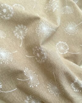 tissu polycoton 280cm pissenlit aspect lin