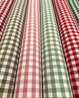 tissu vichy ameublement 280cm 6 coloris
