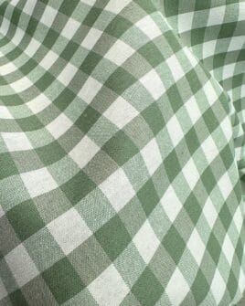 tissu vichy ameublement 280cm vert sauge