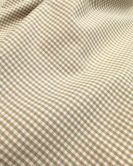 tissus popelines de coton vichy fil teint premium lin