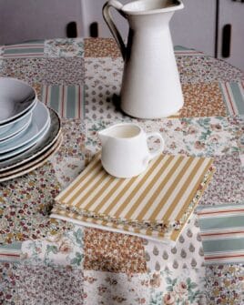 tissu coton enduit fleurville patchwork