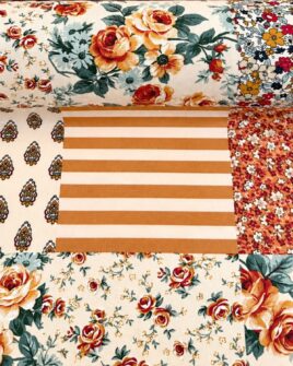 tissu coton enduit patchwork